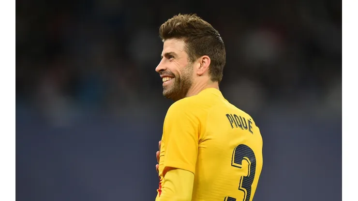 Piqué festejó la goleada de Barcelona.