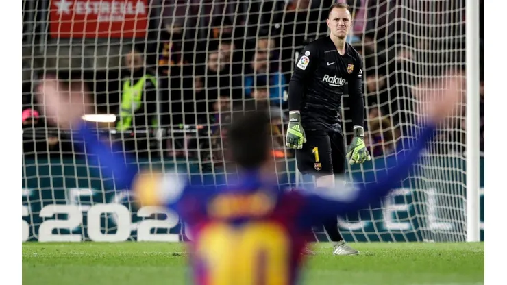 Ter Stegen y Messi