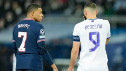 Mbappé y Benzema en la Champions League.
