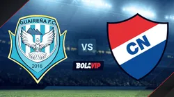 Guaireña vs. Club Nacional por la Copa Sudamericana.