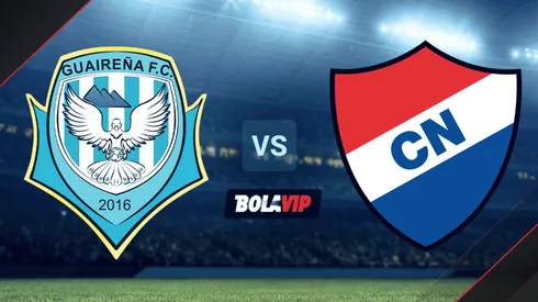 Guaireña vs. Club Nacional por la Copa Sudamericana.