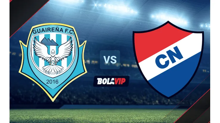 Guaireña vs. Club Nacional por la Copa Sudamericana.