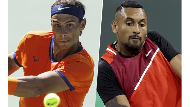 Rafael Nadal vs. Nick Kyrgios por el Masters 1000 de Indian Wells (Foto: Getty Images).