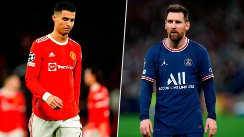 Cristiano Ronaldo y Lionel Messi, afuera de la Champions League.