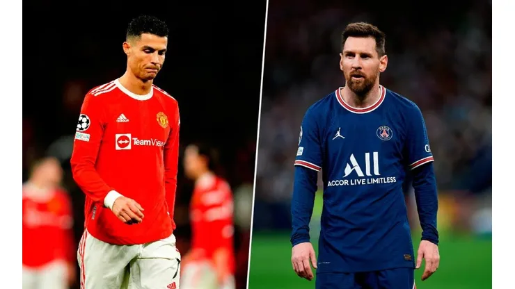 Cristiano Ronaldo y Lionel Messi, afuera de la Champions League.