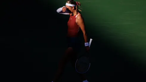 Viktoria Azarenka y un momento doloroso en Indian Wells