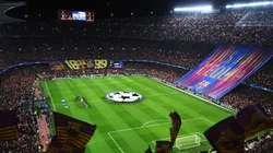 El Camp Nou vestido de gala en la Champions League.