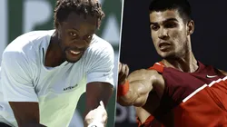 Gael Monfils vs. Carlos Alcaraz por el Masters 1000 de Indian Wells (Foto: Getty Images).
