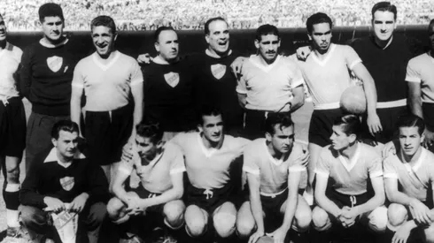 Los campeones uruguayos del Mundial de Brasil 1950.