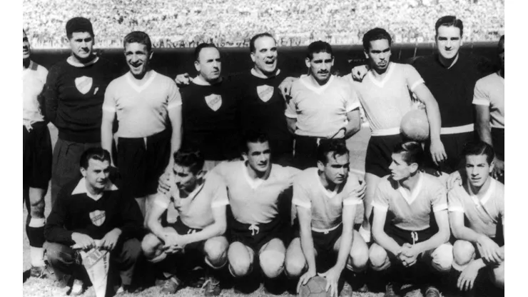 Los campeones uruguayos del Mundial de Brasil 1950.