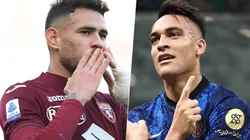 Torino vs. Inter por la Serie A (Fotos: Getty).