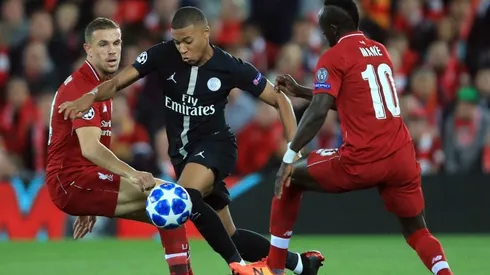 Mbappé y Mané, en un duelo de Champions League en 2018.
