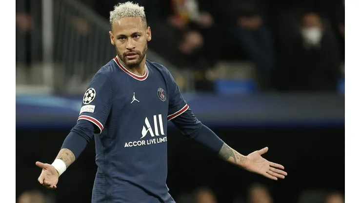 Neymar, en PSG vs. Real Madrid.