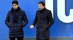 Al Khelaifi y Leonardo en PSG.