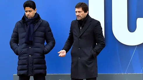Al Khelaifi y Leonardo en PSG.