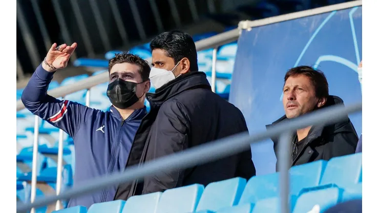 Nasser Al-Khelaïfi, Leonardo y Maurico Pochettino
