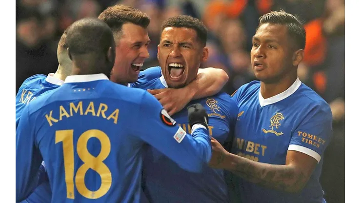 Celebración de Rangers.