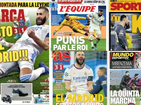 Las portadas de los medios tras la remontada del Real Madrid
