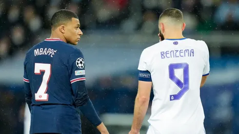Kylian Mbappé y Karim Benzema.