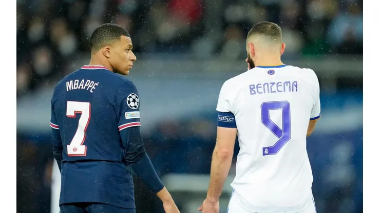 Kylian Mbappé y Karim Benzema.