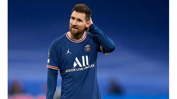 Messi en el estadio Santiago Bernabéu.