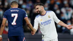 Dani Carvajal con Kylian Mbappé.