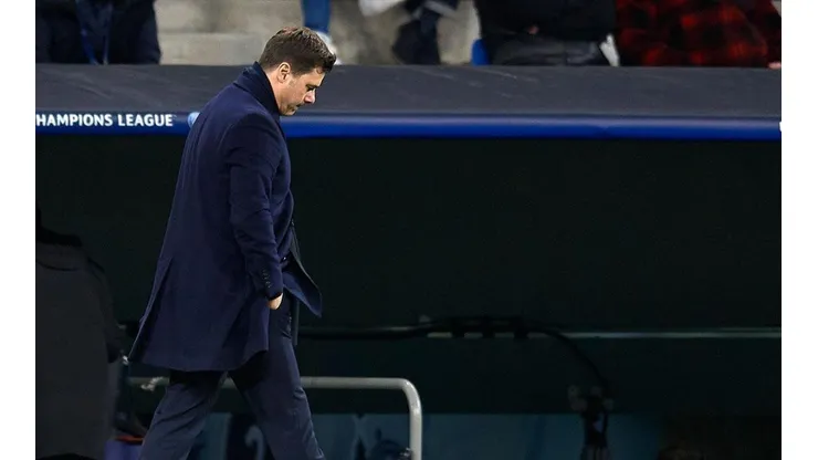 Mauricio Pochettino en partido con Real Madrid.