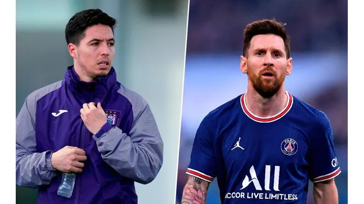 Samir Nasri y Lionel Messi.