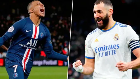 Karim Benzema y Kylian Mbappé.