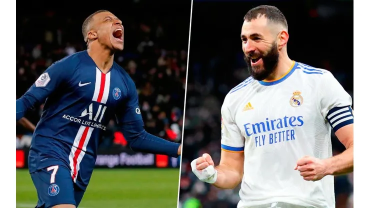 Karim Benzema y Kylian Mbappé.