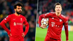 Mohamed Salah y Robert Lewandowski.