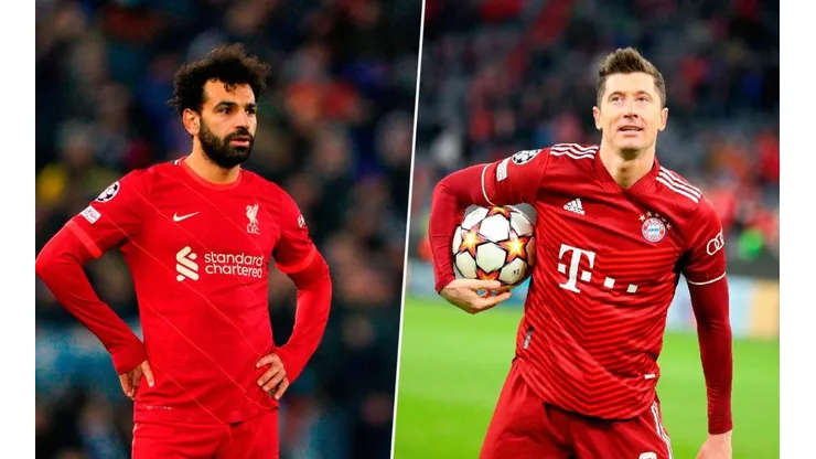 Mohamed Salah y Robert Lewandowski.