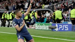 Kylian Mbappé ante Real Madrid en el Bernabéu.
