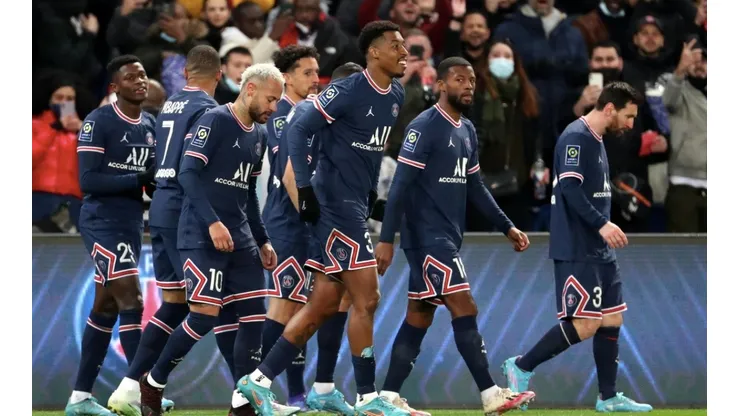 Jugadores del PSG.