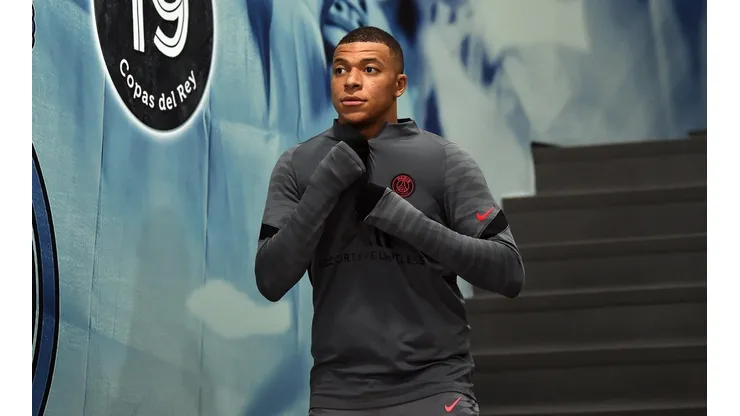 Kylian Mbappé en el Santiago Bernabéu.