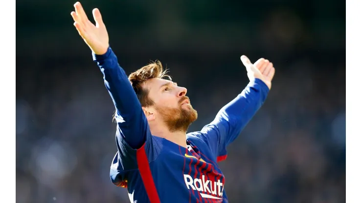Lio Messi en el Santiago Bernabeú