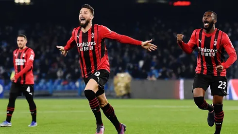 Giroud, el héroe de la noche para Milan.