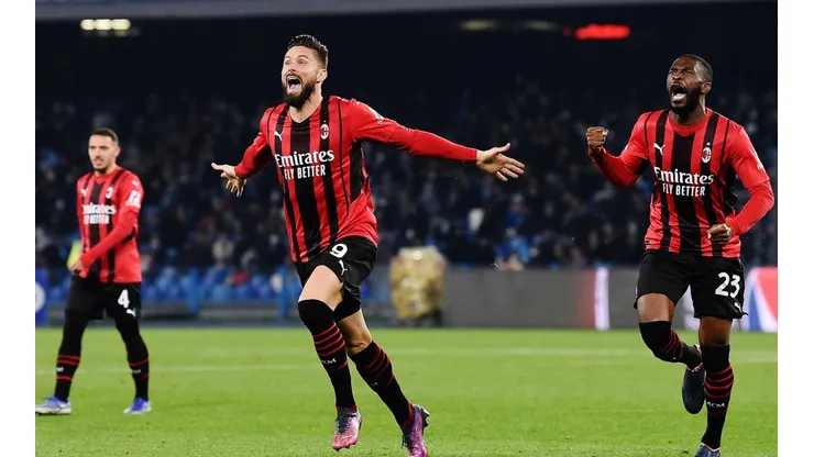 Giroud, el héroe de la noche para Milan.