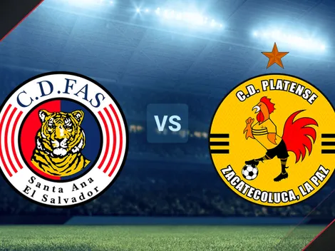 FAS vs. Platense Zacatecoluca por la Liga Mayor de El Salvador: hora y canal de TV para ver el partido EN VIVO y EN DIRECTO