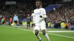 Camavinga en acción con Real Madrid.