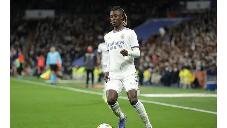 Camavinga en acción con Real Madrid.