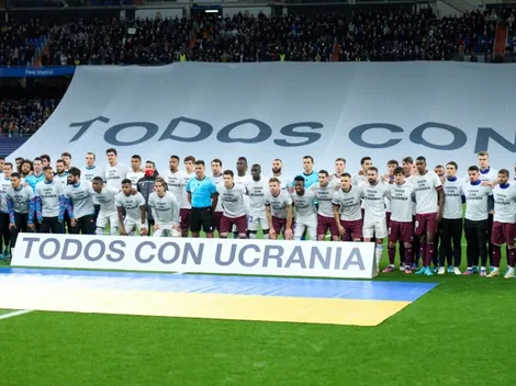 Real Madrid pide la paz en Ucrania
