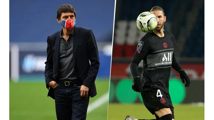Leonardo y Sergio Ramos, de PSG.