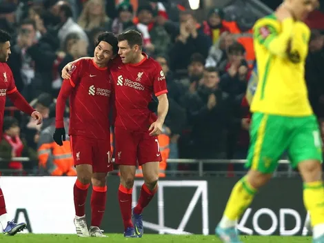 Liverpool también brilla en FA Cup: eliminó en octavos de final a Norwich