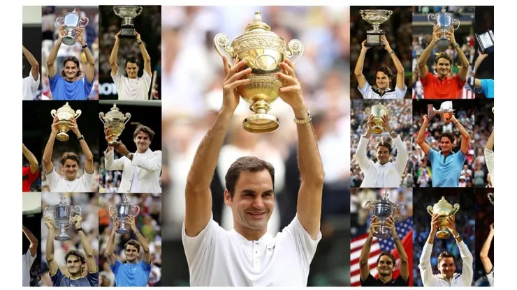 Roger Federer, ganador de 20 títulos de Grand Slam.