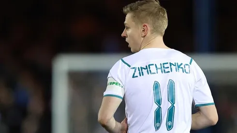 Zinchenko con la camiseta de Mancheser City.