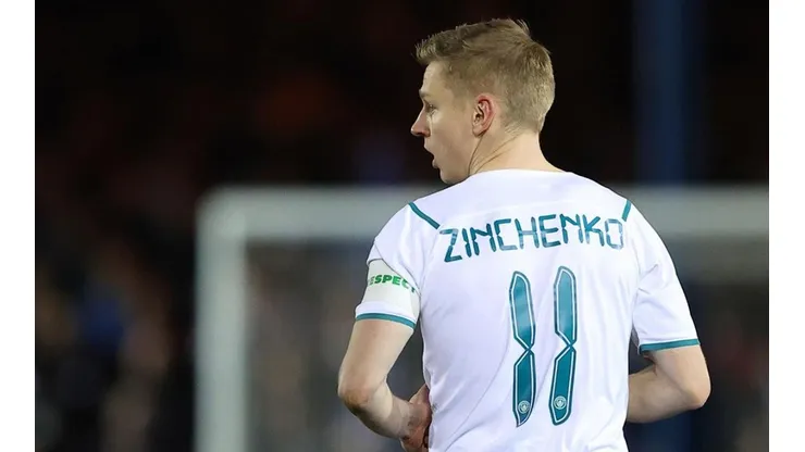 Zinchenko con la camiseta de Mancheser City.