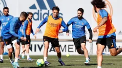 Entrenamiento de Real Madrid.