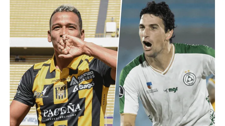 The Strongest vs. Plaza Colonia por la Copa Libertadores (Fotos: Twitter The Strongest y Twitter Plaza Colonia)