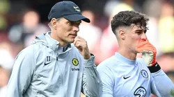 Thomas Tuchel y Kepa Arrizabalaga.